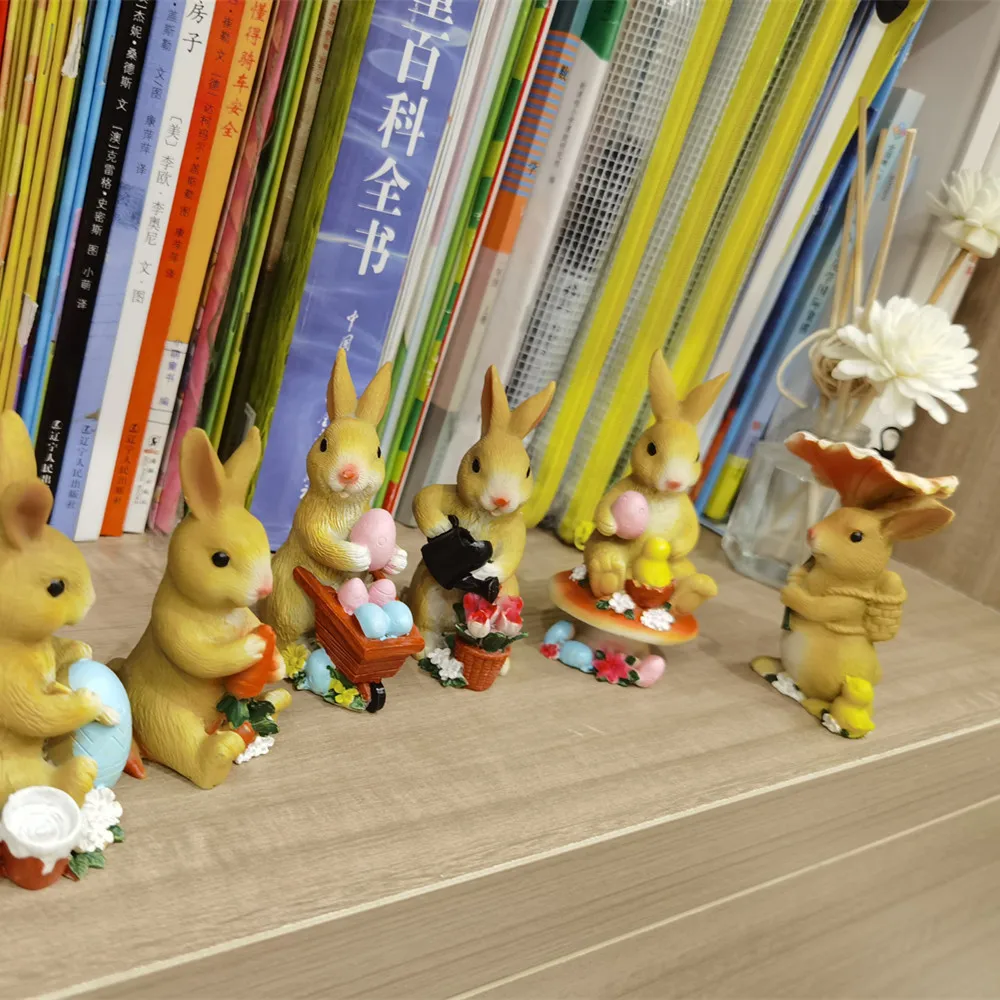 

Easter Eggs Bunny Gift Cute Rabbit Decoration Ornaments Children's Room Desktop Storage Basket Rabbit Bag Home Party Decor 2021#