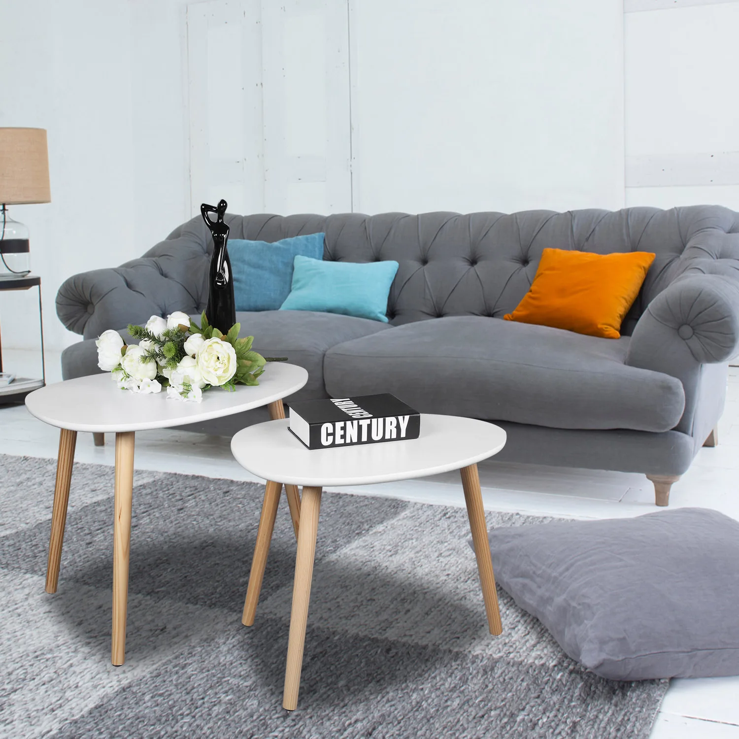 2 шт./компл. столик стол для офисный Кофейный Столик деревянная круглая подставка