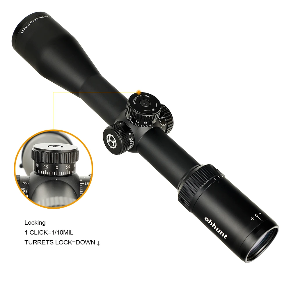 Тактический Оптический прицел ohhunt Guardian 4 14X44 SF снайперский с боковым параллаксом