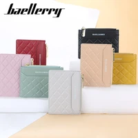 baellerry new wallet vertical zipper personality ladies coin purse business fashion printing multi card pocket small wallet