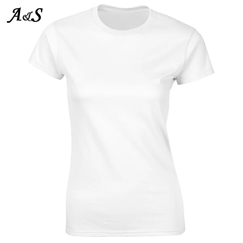 Женская футболка Anbenser Повседневная высокого качества из 100% хлопка с круглым