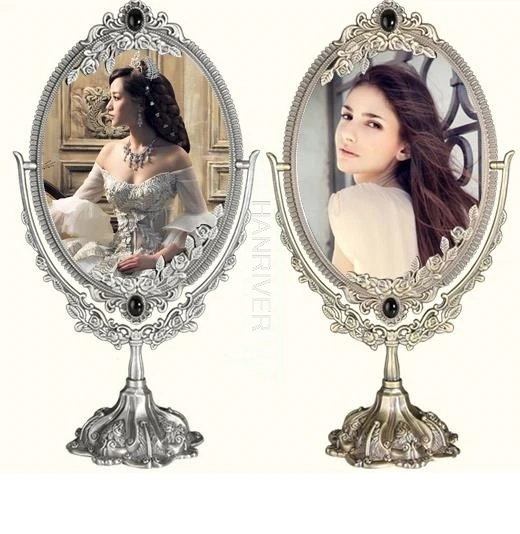 Вращающийся стол на 360 градусов двухсторонний антикварный для спальни макияжа