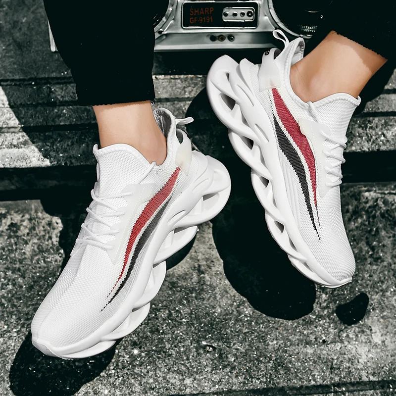 Сетчатые мужские кроссовки дышащая внешняя обувь для взрослых суперлегкая