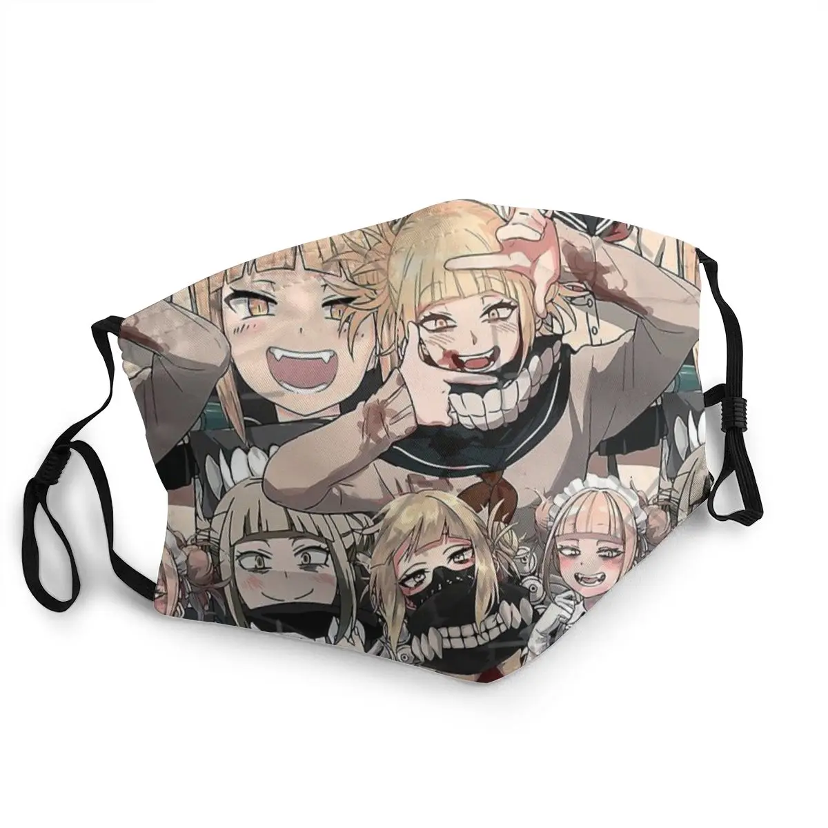 Химико Тога Tribute узор лицевая маска Хентай Аниме Манга защита Многоразовые