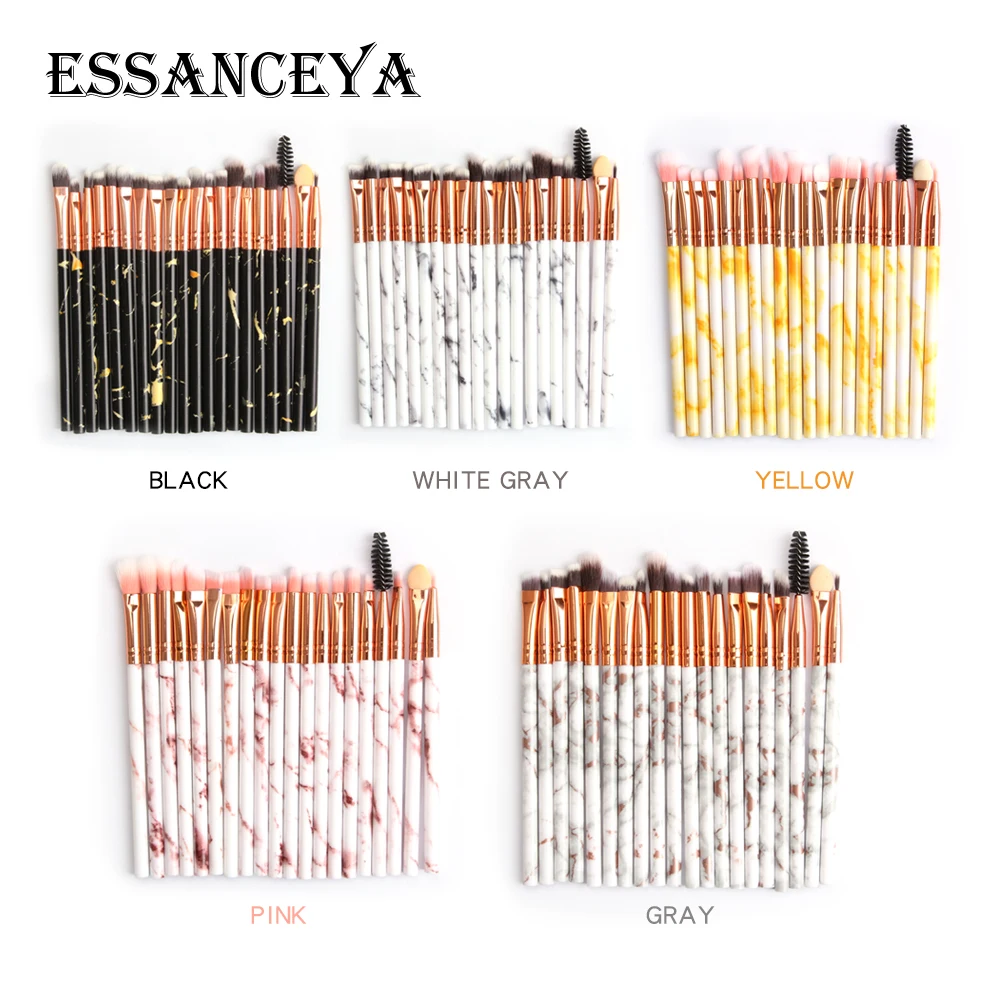 Набор кистей для макияжа ESSANCEYA 20 шт. набор мраморный блендер глаз тени ресниц