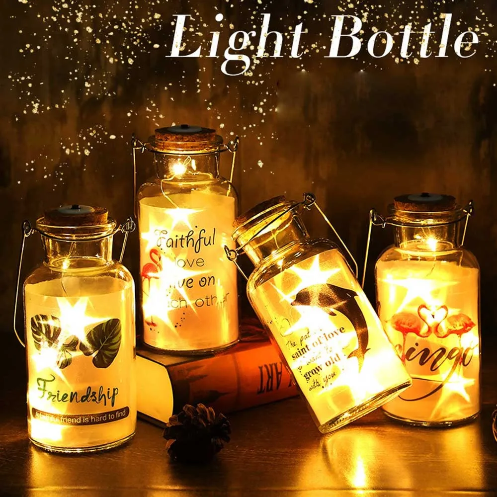 Желая бутылки светодиодный Ночной светильник аксессуары для украшения дома