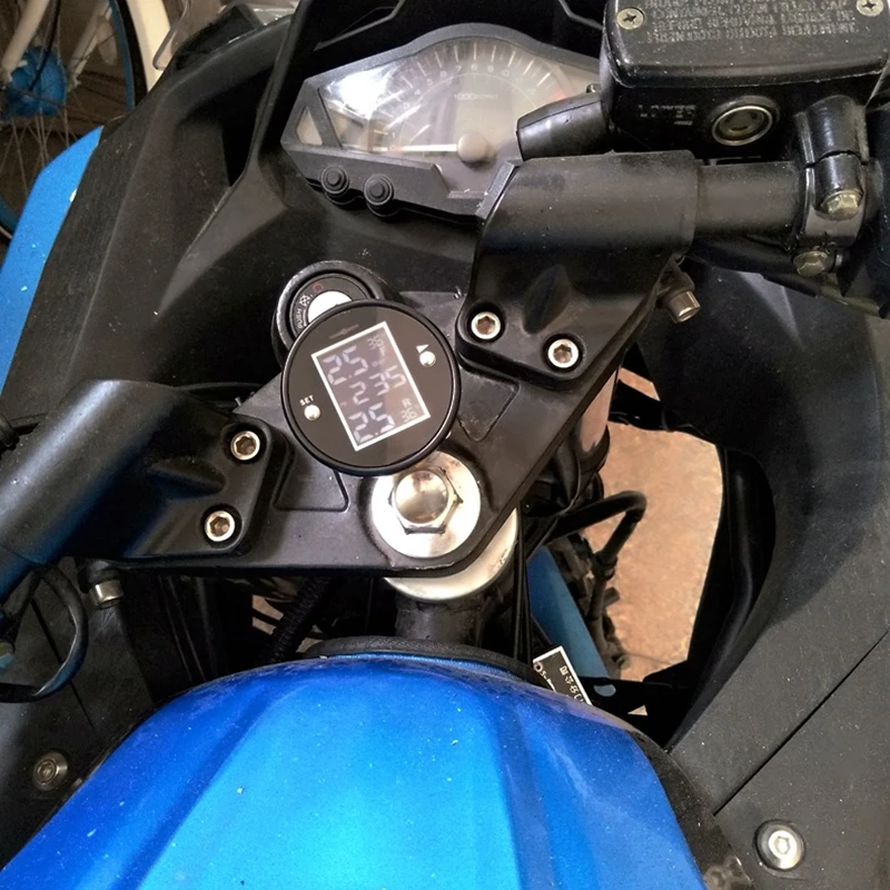 Новая мотоциклетная Беспроводная система TPMS универсальная контроля давления в