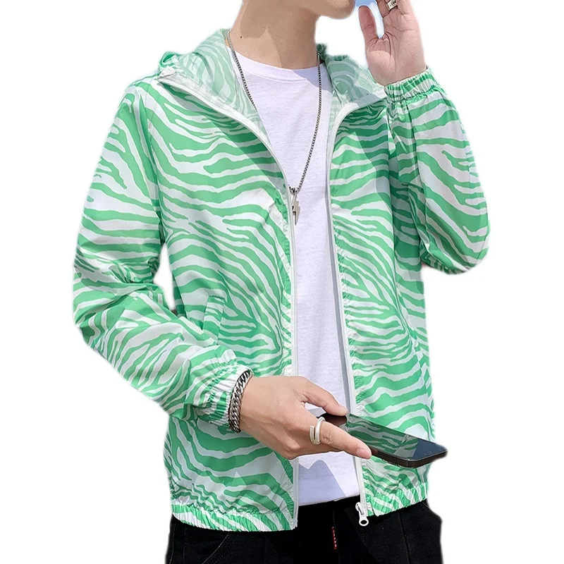 

Men's thin coat. New ultra thin skin clothes. Breathable summer outdoor ice silk sunscreen. UV resistant thin jacket. 210-S609-2