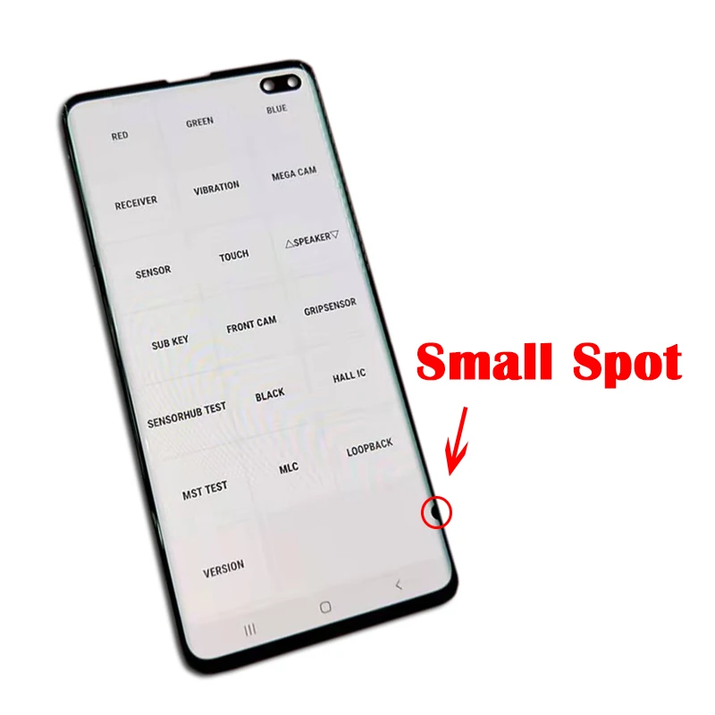ЖК-дисплей Amoled с маленькой точкой для SAMSUNG Galaxy S10 G973F G973FD дисплей + Plus G975F G975FD