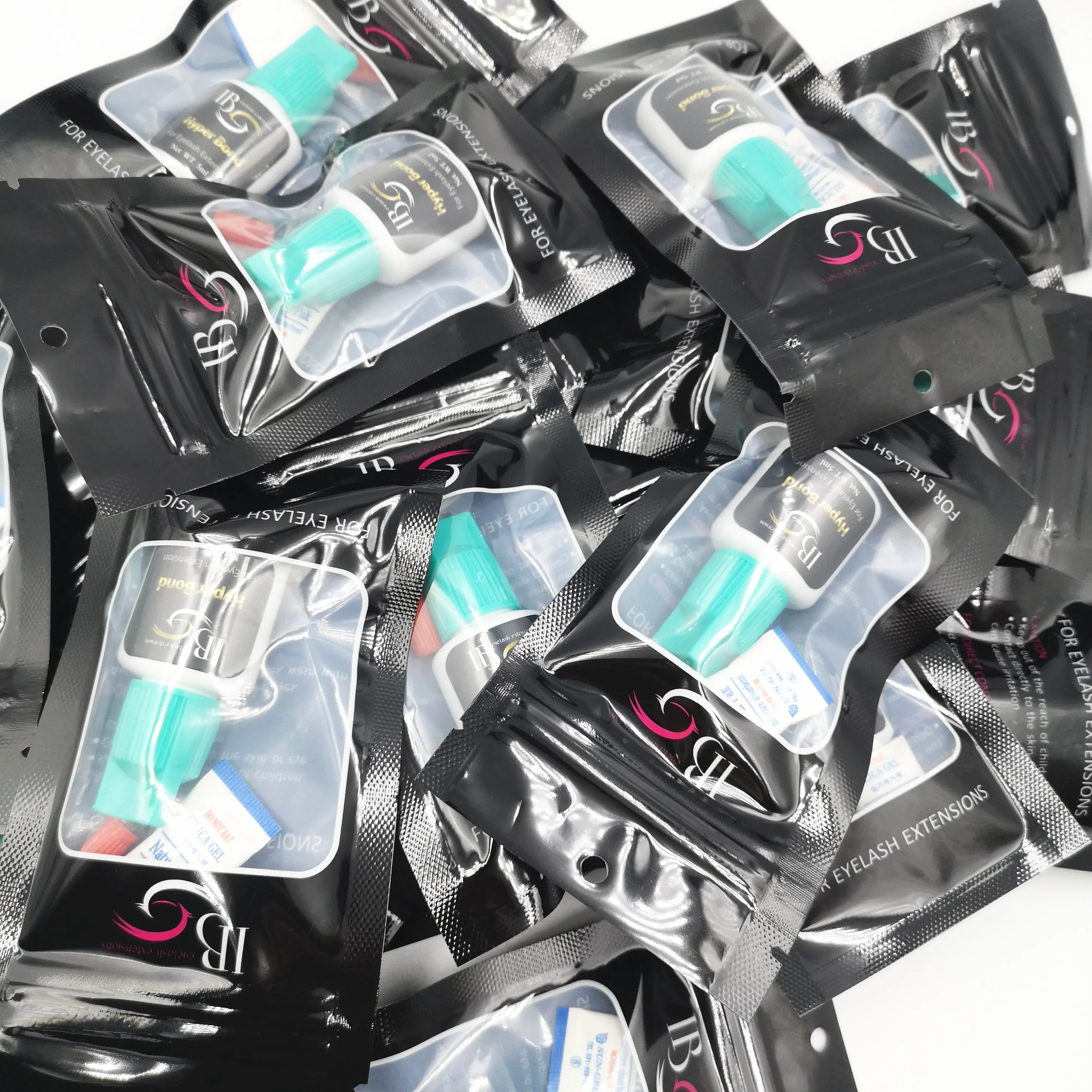 Клей для наращивания ресниц,, 1 шт., корейский IB ibeauty Hyper Bond, 0,5 s, быстросохнущий клей для наращивания ресниц, голубой колпачок, 5 мл
