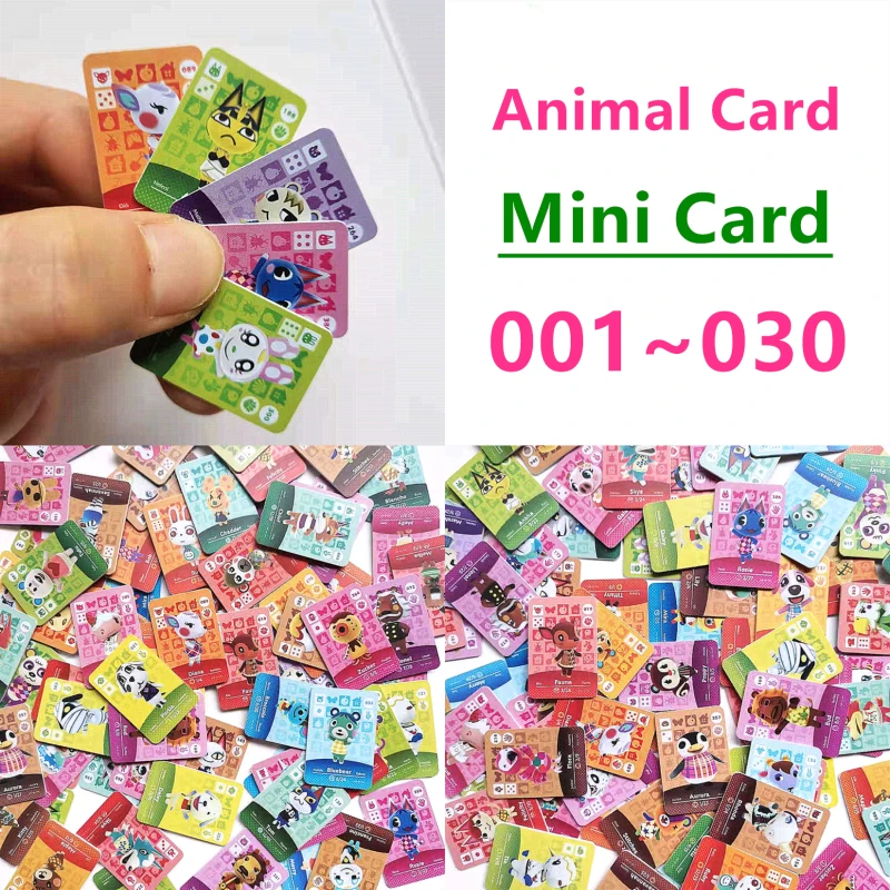 

Mini Card Animal Croxxing 001~030 Amxxbo Ntag215 Chip NFC Game Card For NS Switch Cheri Fanua Tiffany