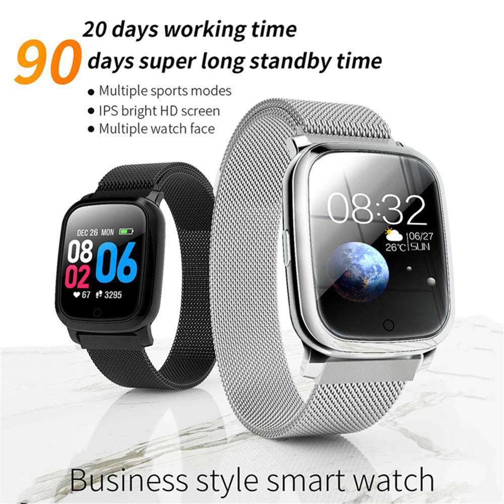 Смарт часы IP67 водонепроницаемые с ремешком на запястье Bluetooth 5 0 смарт для iPhone Xiaomi