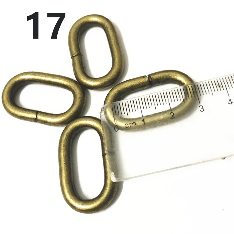 NO17 25mm BRONZE 50 шт. металлическое овальное кольцо пряжки для наручных часов аксессуары для рукоделия Швейные 16 мм 20 мм 25 мм 32 мм 35 мм 38 мм 50 мм 65 мм кожаные сумки с заклепками - Цвет: NO17 25mm BRONZE