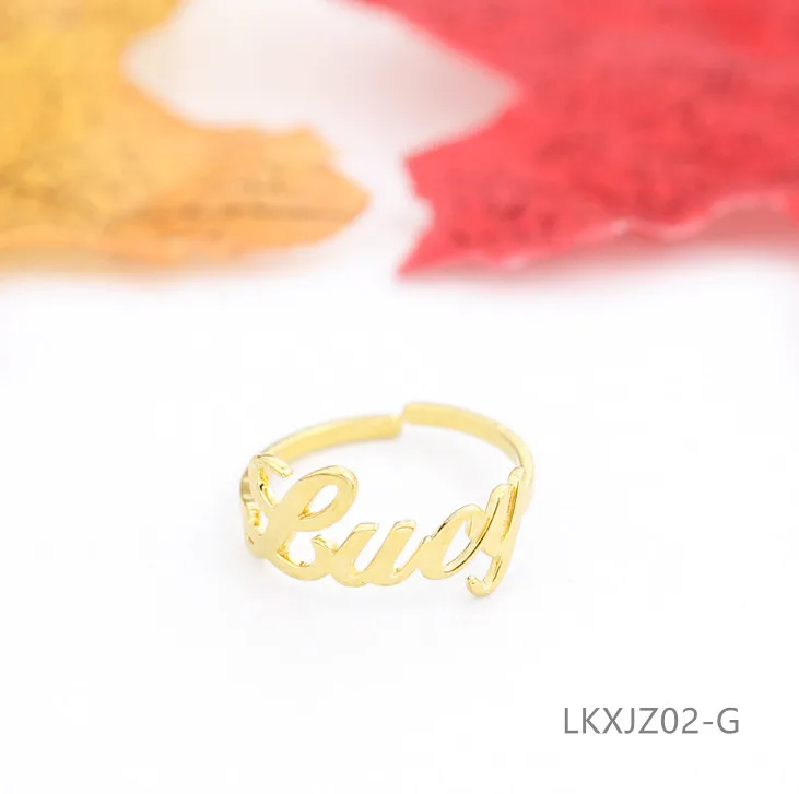 Кольцо с надписью Luck дизайнерское кольцо для мужчин и женщин модное на палец