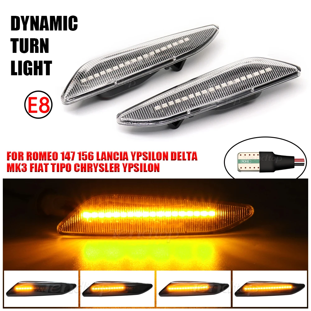 

12 В для Alfa Romeo 156 / 156 Sportwagon typ (932) / 147 typ (937) светодиодный указатель поворота, боковой габаритный фонарь, последовательное освесветильник автомо...