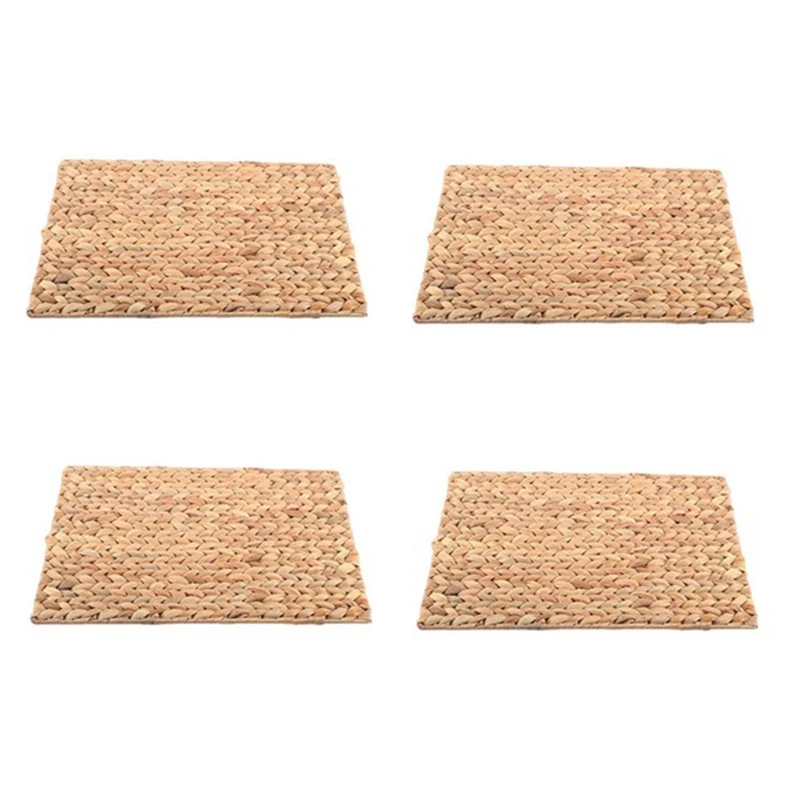 

Woven Placemat,Water Hyacinth Heat Resistant Mats,Rectangular Woven Rattan Table Mat,for Kitchen Party Wedding Decor,Etc