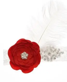 Винтажный ободок с пером и кружевом для девочек мягкая белая повязка на голову