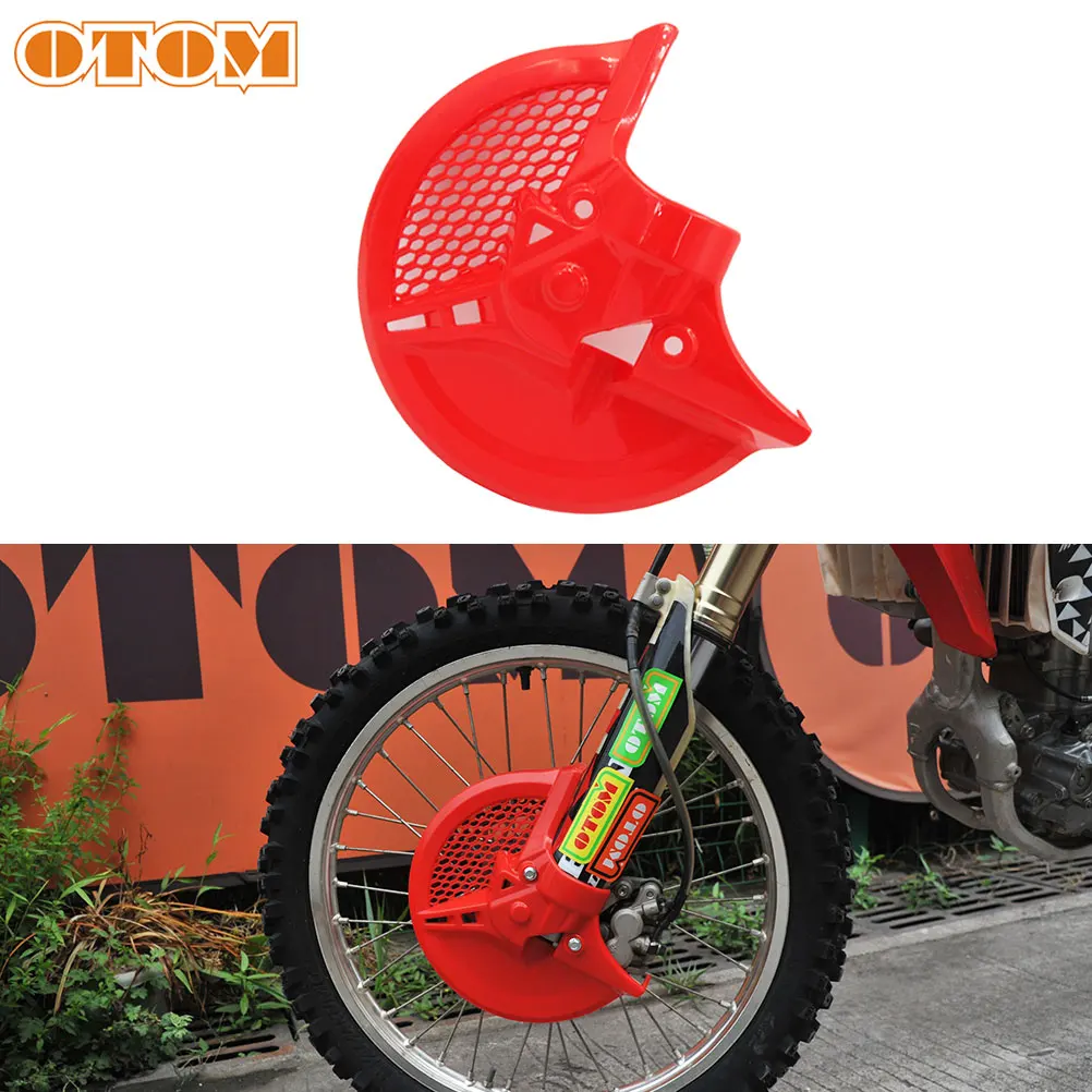 OTOM Motorcycle Front Brake Disc Rotor Guard Cover Protector For HONDA CRF250R CRF250RX CRF450R/RX Dirt Bike Motocross Accessori images - 6