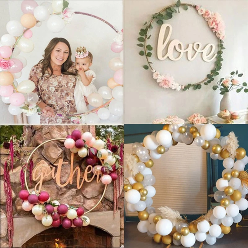 Balloon Column Stand Holder Round Baloon Arch Frame Ring Birthday Decor Wedding Party Christmas Decorations Baby Shower | Дом и сад