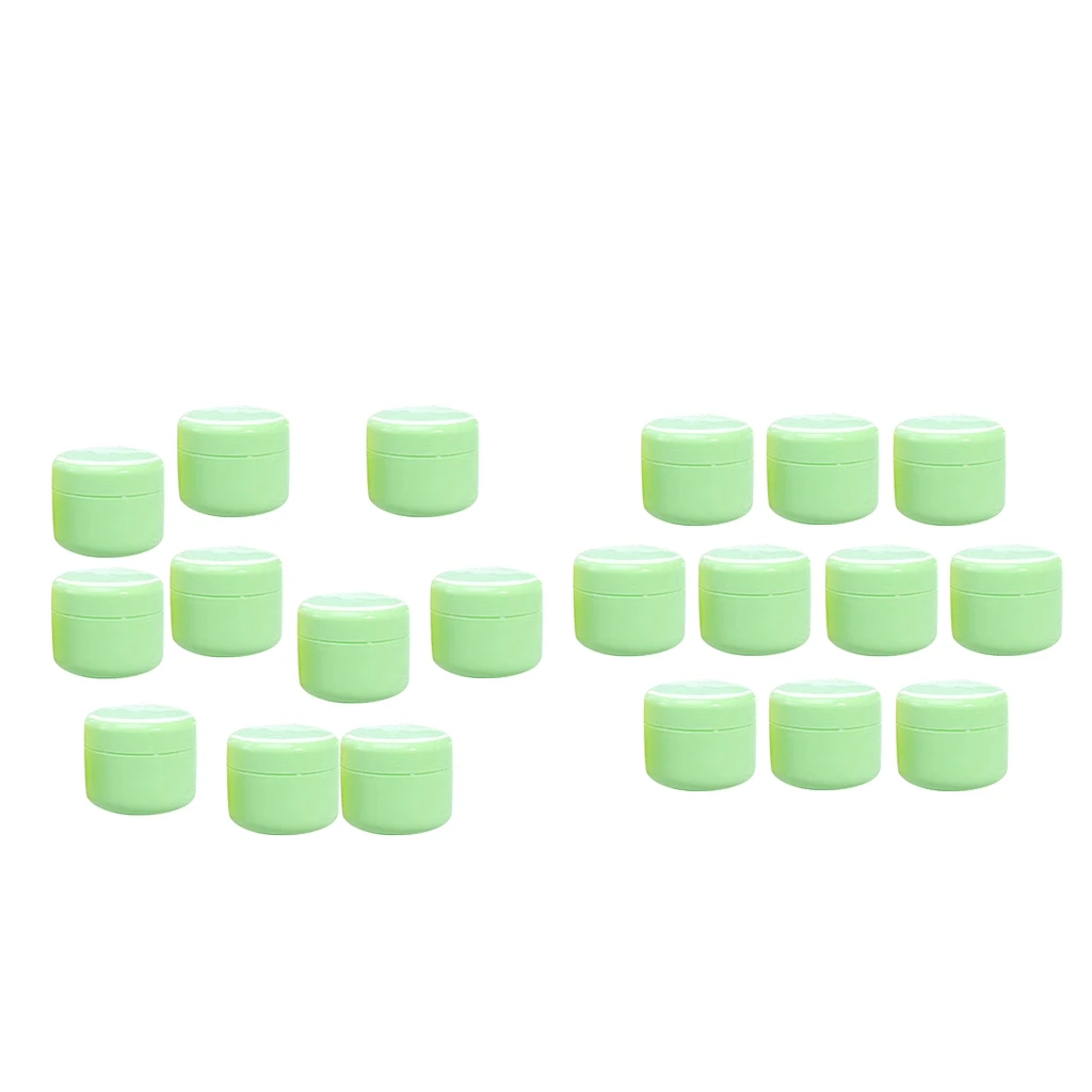 Пустые банки с крышками 20 шт. многоразовые пластиковые контейнеры без бфа