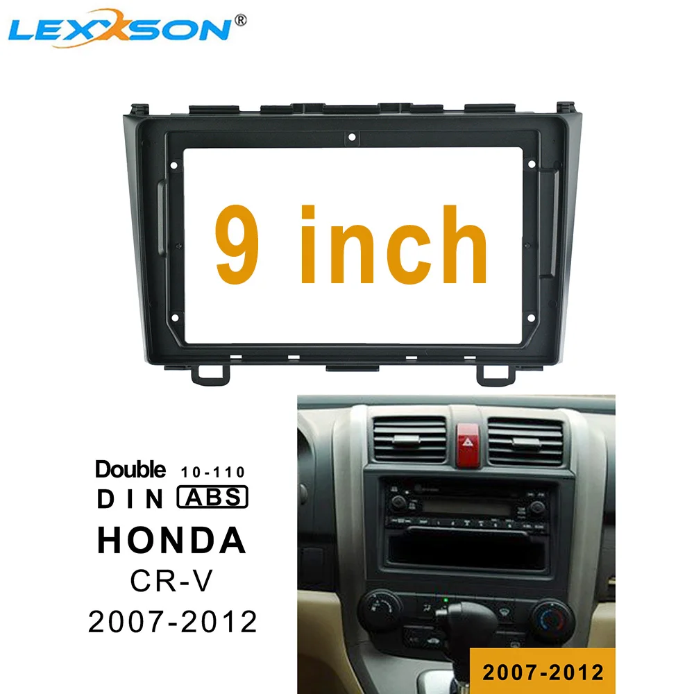 9 дюймов 2din Автомобильная фасция для Honda CRV 2007 2011 стерео Панель Даш Установка