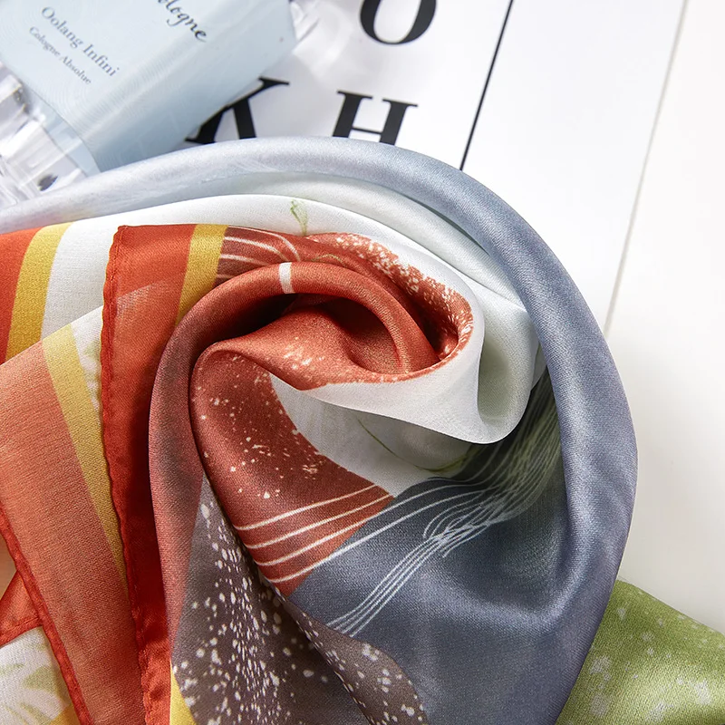 

Fashion Silk Scarf Square Scarf Hair Tie DIY New Styles Women Head Neck Small Square Scarf Satin Hair Ties Bands Neckerchief