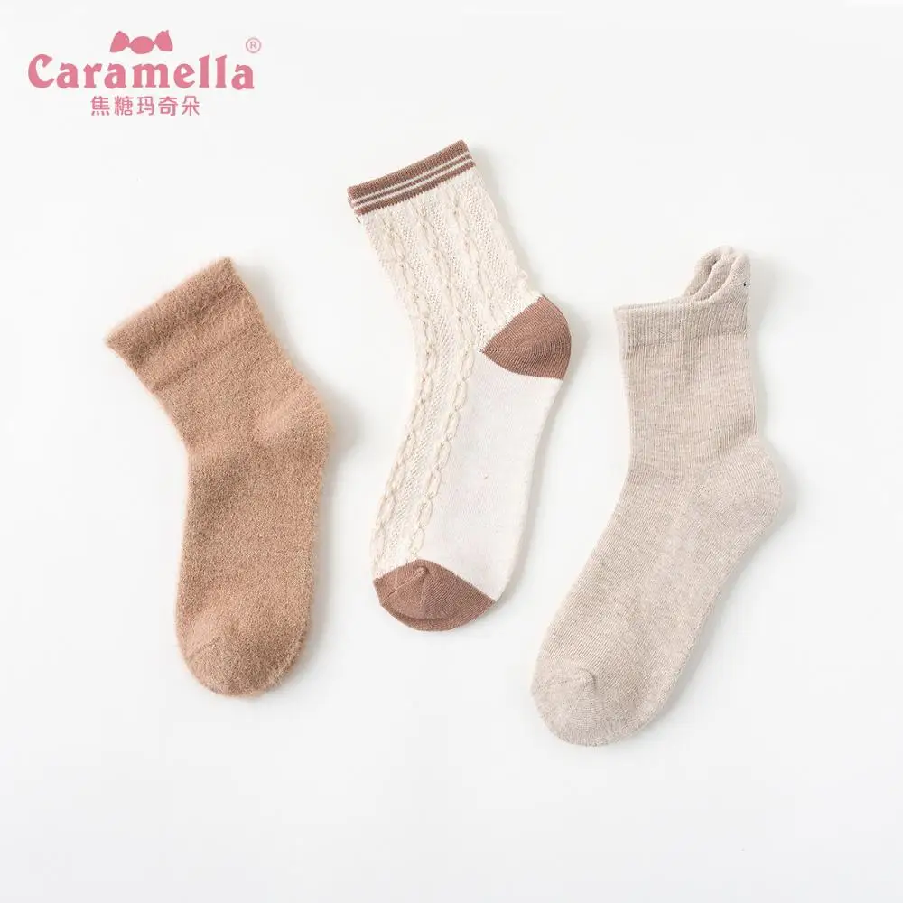 Носки женские хлопковые в полоску 3 пары/Лот|Носки| |