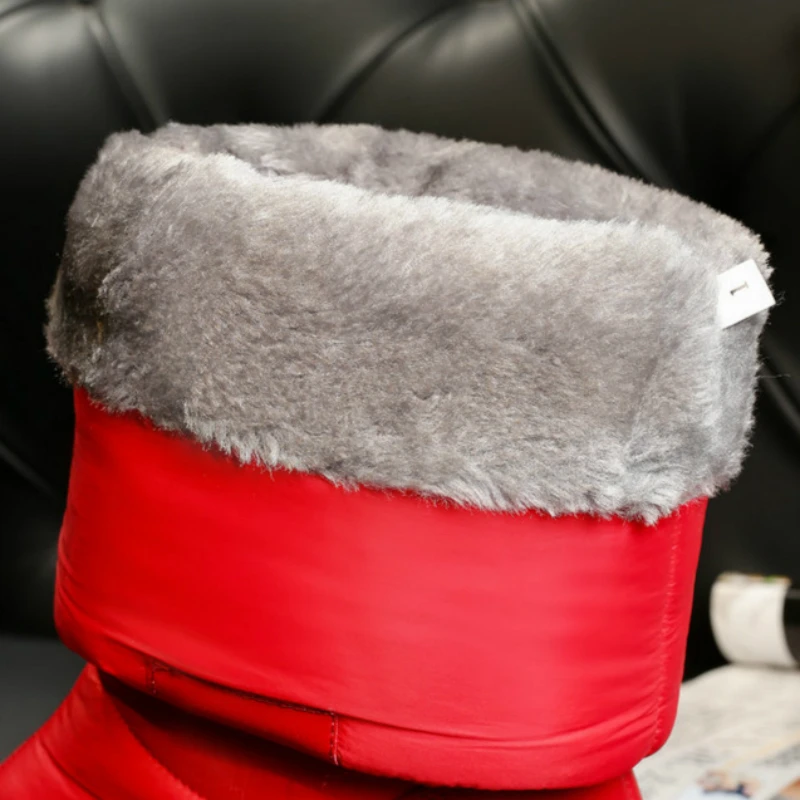 Women Down Snow Boots Girls Cotton Shoes South Korea Style Platform Wedges Mid Calf Boots Female Plush Warm Inner 2020 Fashion