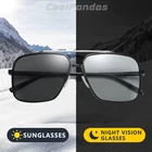 2020 алюминиево-магниевые Квадратные Солнцезащитные очки фотохромные Мужские Женские Мужские поляризационные солнцезащитные очки для вождения UV400 Солнцезащитные очки для мужчин