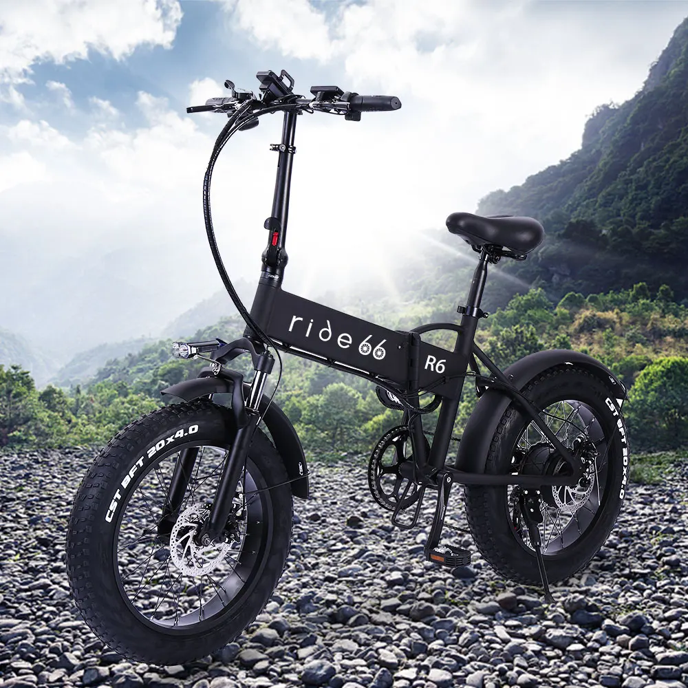 Verkaufen Elektrische Bike 500W Schnee Bike Elektro Fahrrad Klapp Ebike 48V 12,8 Ah Elektrische Fahrrad 4,0 Fett Reifen E Bike