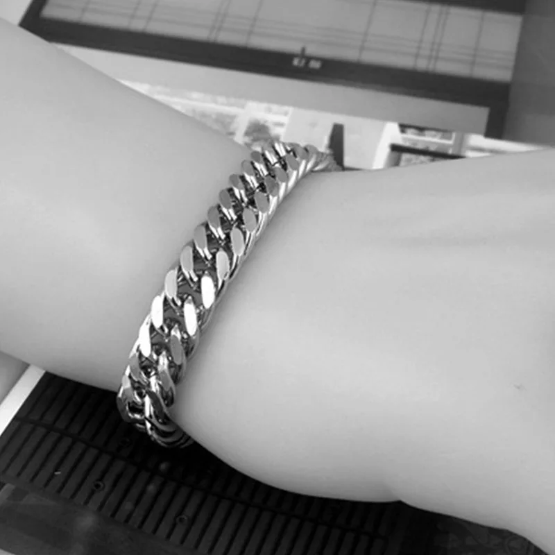 Браслет унисекс из нержавеющей стали 10 мм 21 см | Украшения и аксессуары