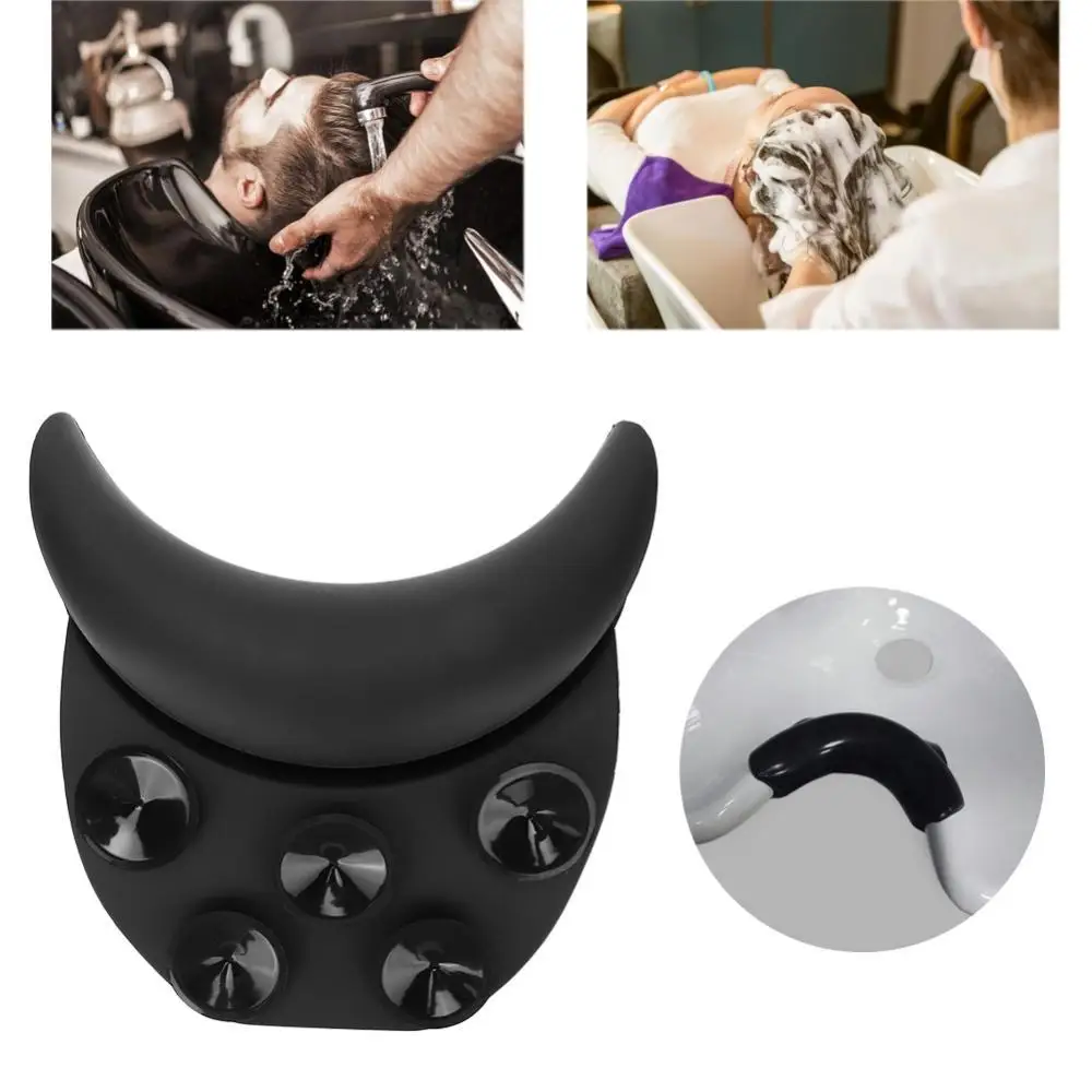 

70% Hot Sale Hair Salon Silicone Curved Neck Pillow Rest Pad Washing Tool for Shampoo Bed