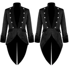 Мужской винтажный костюм, длинный мужской костюм, винтажный костюм, куртка с ласточкиным хвостом, костюм в стиле стимпанк, униформа для мальчиков и взрослых, смокинг, фрак