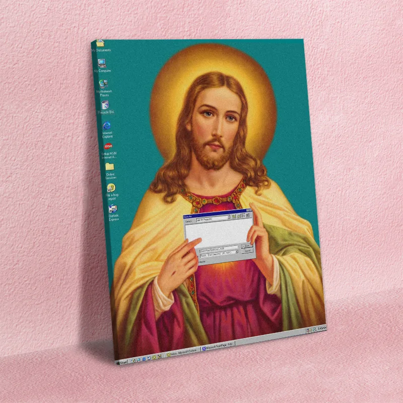 

Home Decor Sacred Heart Of Jesus Animal Canvas Painting Prints Modular Picture Modern Artwork Living Room Decor Wall Art Poster