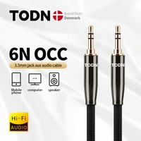 todn aux cable jack 3 5mm to 3 5mm occ audio cable jack speaker cable for iphone computer car speaker for ipad for xiaomi