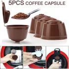 5 шт. многоразовые капсулы для кофе для Nescafe Dolce Gusto фильтры сетка из нержавеющей стали для Dolci Gusto капсулы для чашек инструмент для кофемашины