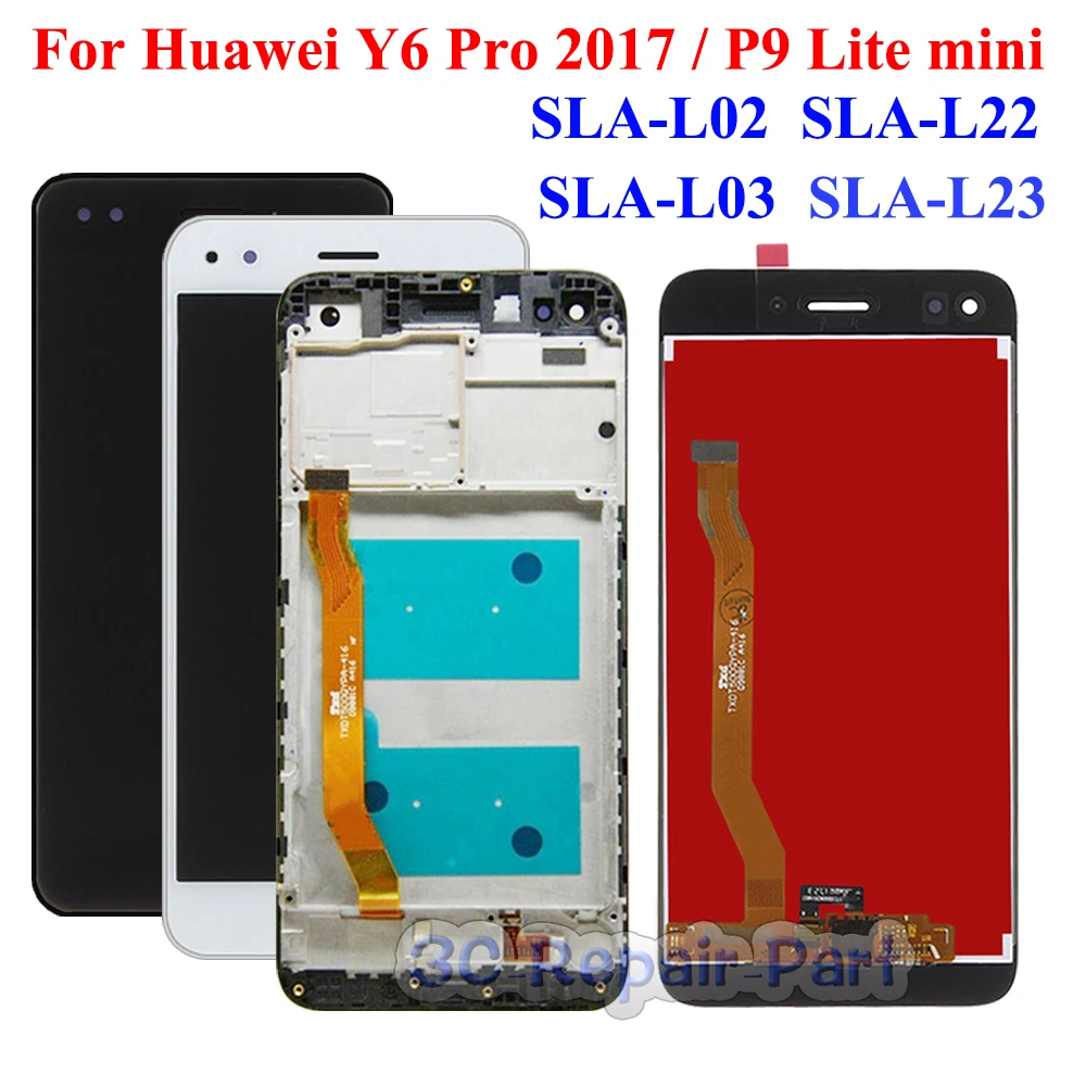 5 0 ''LCD для Huawei Y6 Pro 2017 P9 Lite Мини Дисплей SLA-L02 L22 L03 L23 сенсорный экран дигитайзер