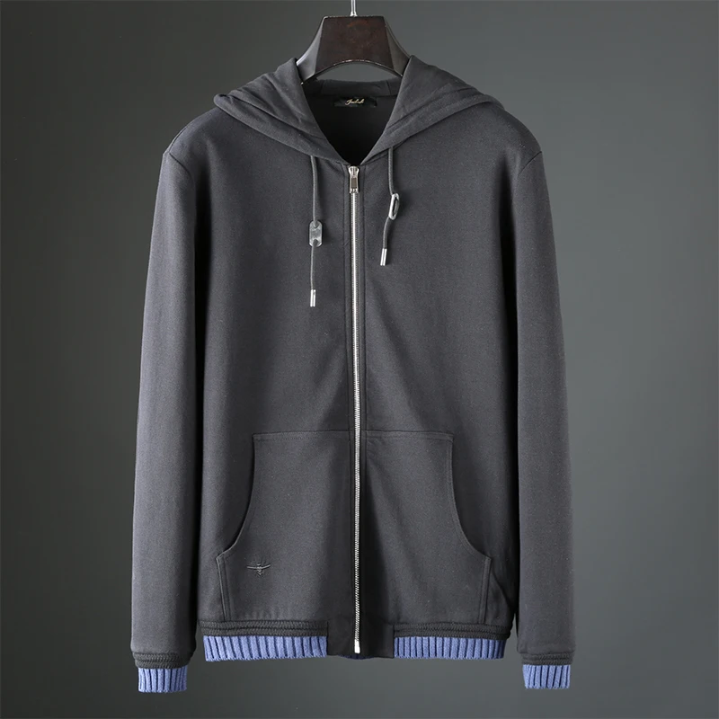 JSBD плотный мужской повседневный спортивный костюм с капюшоном вышивкой паука