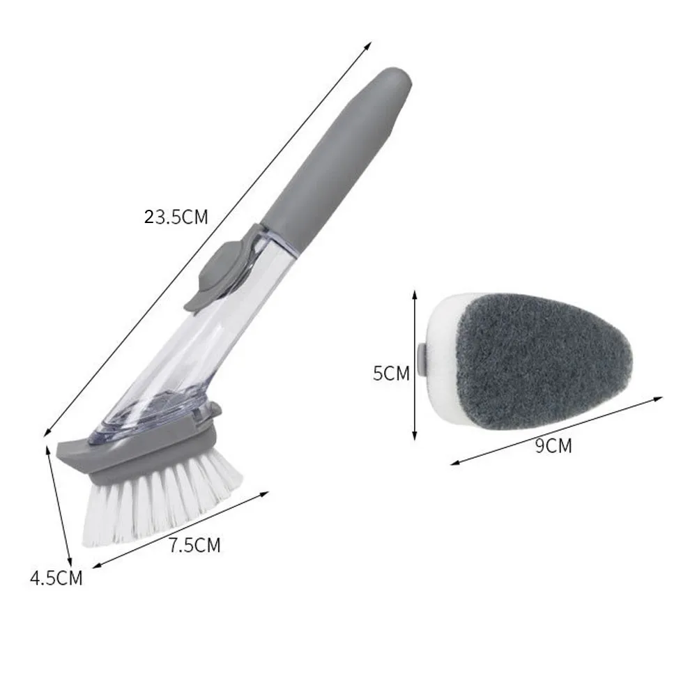 Сменная щетка для мытья посуды кастрюля губка дозатор мыла кухонные инструменты