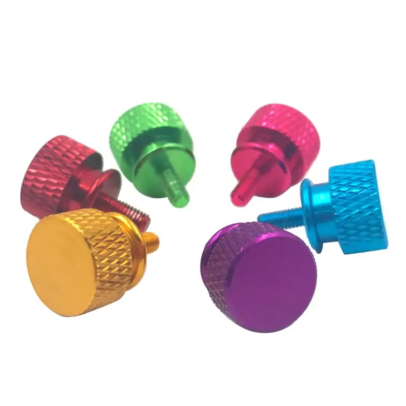 10Pcs M3 Aluminum Anodized Thumb Screws Computer Case Hand Grip Knurled Screw | Компьютеры и офис