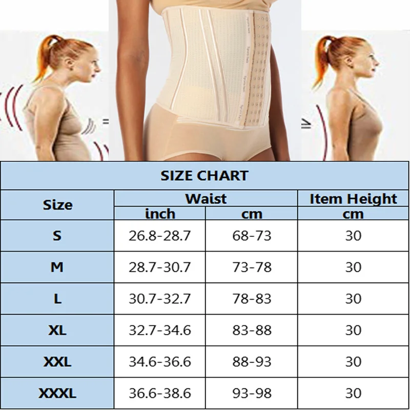 

LAZAWG Waist Trainer Women Shapers Bustier Corset Shaper Shapewear Slimming Suits Body Shaper Slimming Belt Modeling Strap