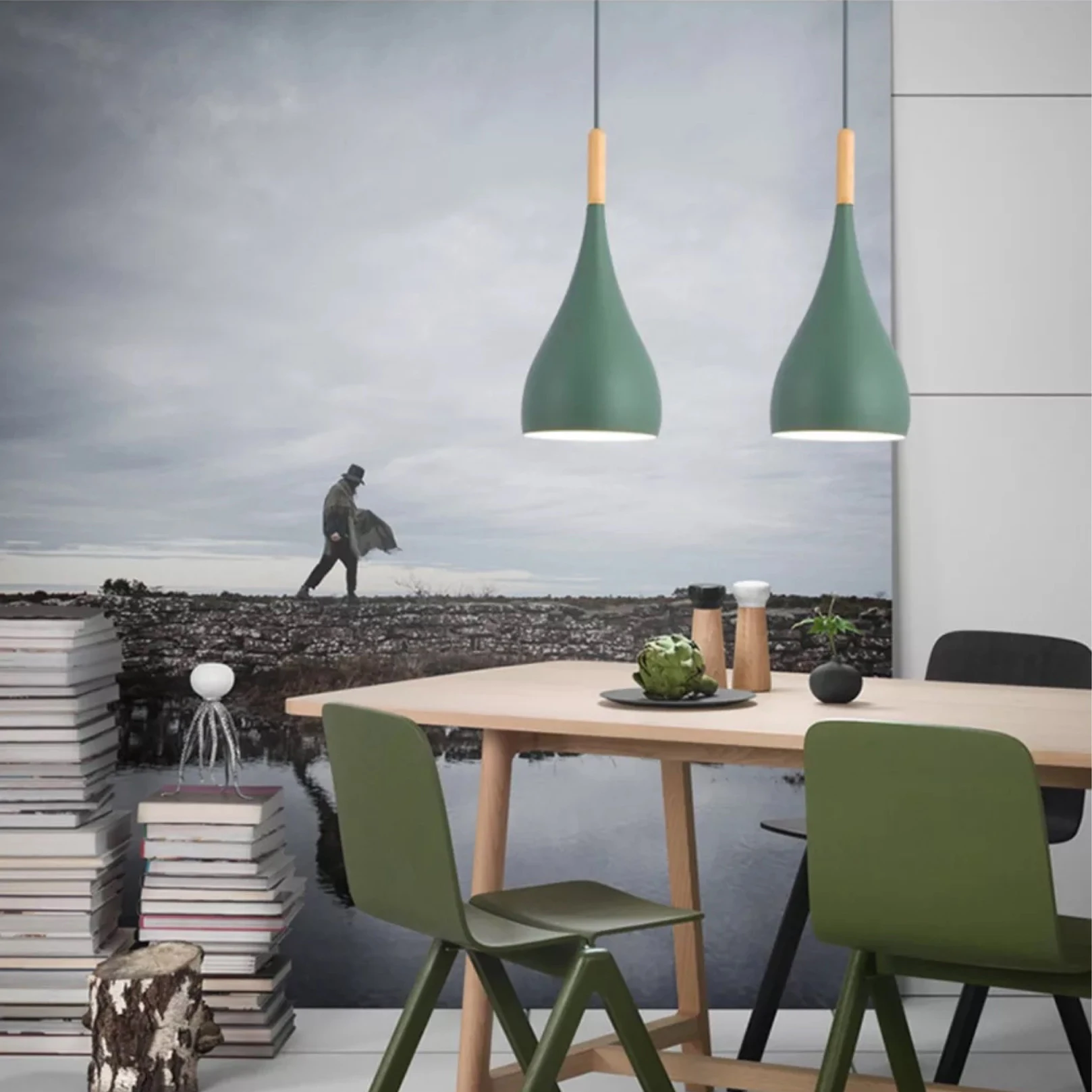 Скандинавские подвесные светильники Nordic Pendant Lights Modern LED E27 Hanglamp Kitchen Living Room Bar Restaurant Bedroom Hanging Lamp Light Lampshade on.