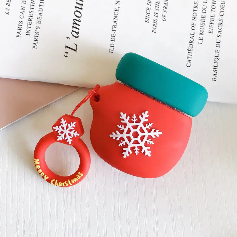 

Christmas Cartoon For Airpods 1 2 Case Protective Cover Cute Bluetooth Earphone Case Fashion Soft Silicone Cases Headset Bag