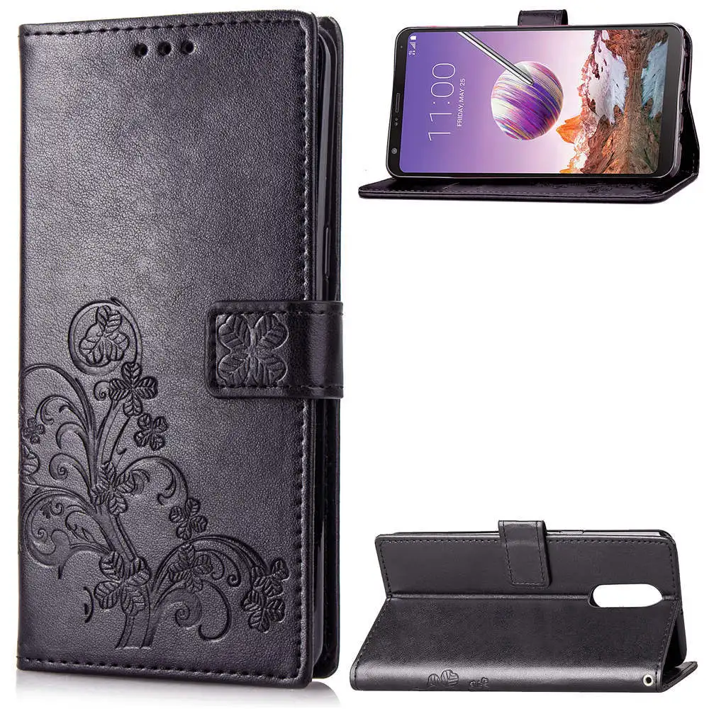 Чехол для телефона LG Stylo 4 откидная задняя крышка из искусственной кожи