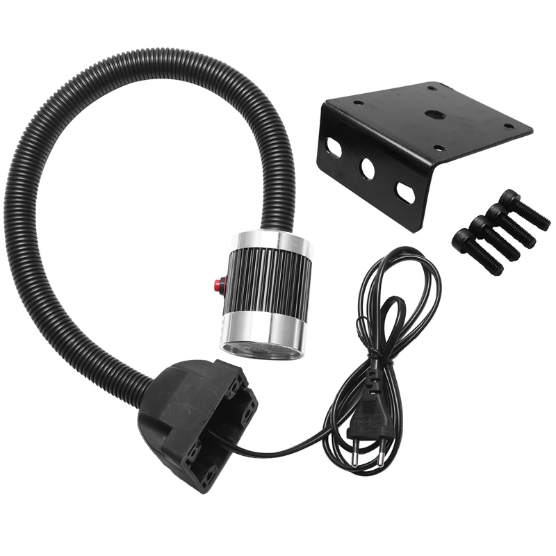 

220 В 9 Вт Светодиодная рабочая лампа для станка 50 см гусиная шея промышленный ЧПУ Токарный станок инструмент светильник для фрезерного станк...