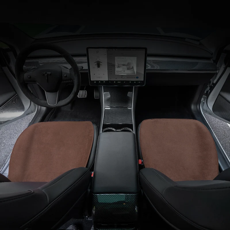 

car seat cover cushion pad For Tesla Model 3 2019-2021/model y seat cushion Flannel Car seat accessories