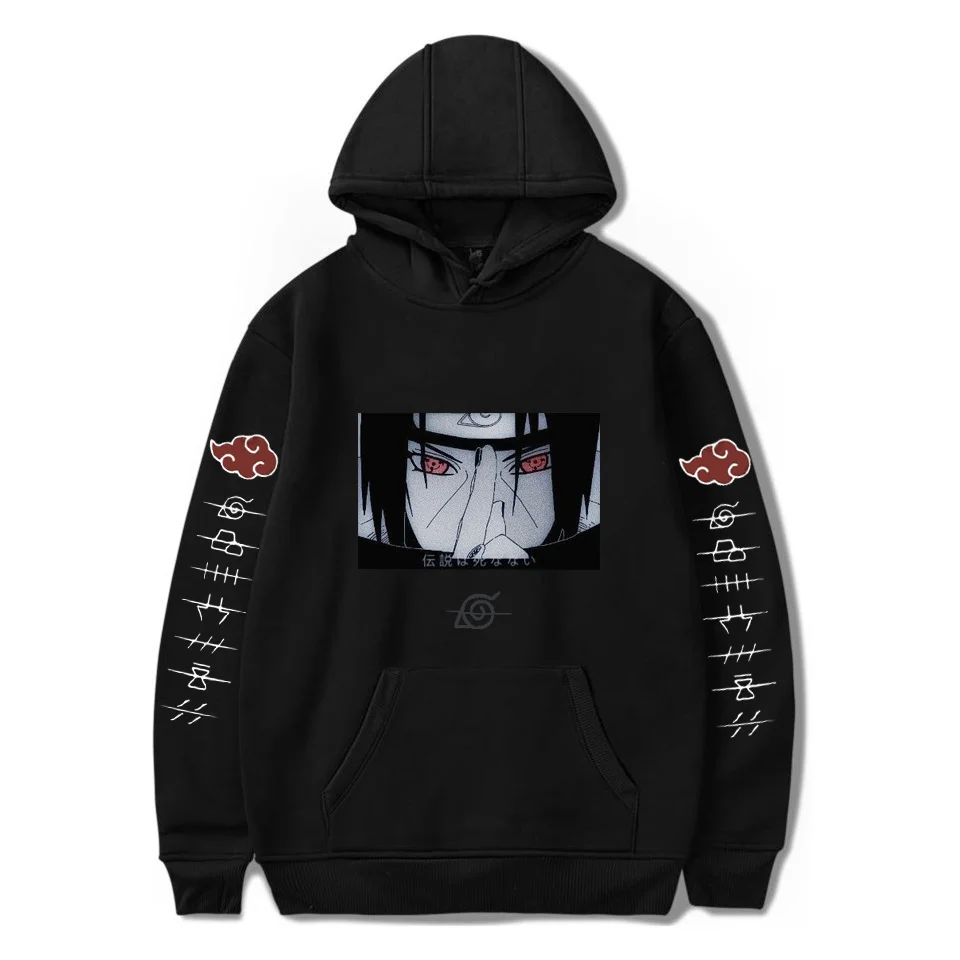 

Women's Hoodie Spring Japanese Anime Sweatshirt Streetwear Kawaii Sasuke Graphic Unisex Hoodie Ladies Harajuku Hoodie