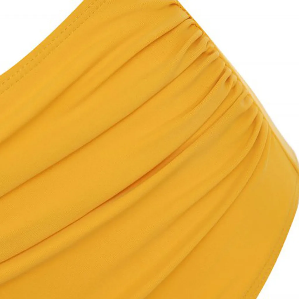 Новый купальный костюм для женщин с пуш-ап рюшами и винтажным принтом дерева