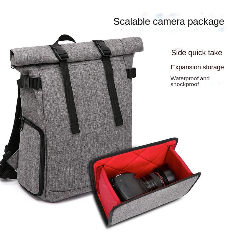 

Прямая продажа с фабрики сумка для боковой камеры SLR Canon Nikon многофункциональная водонепроницаемая сумка большой емкости для цифровой камер...