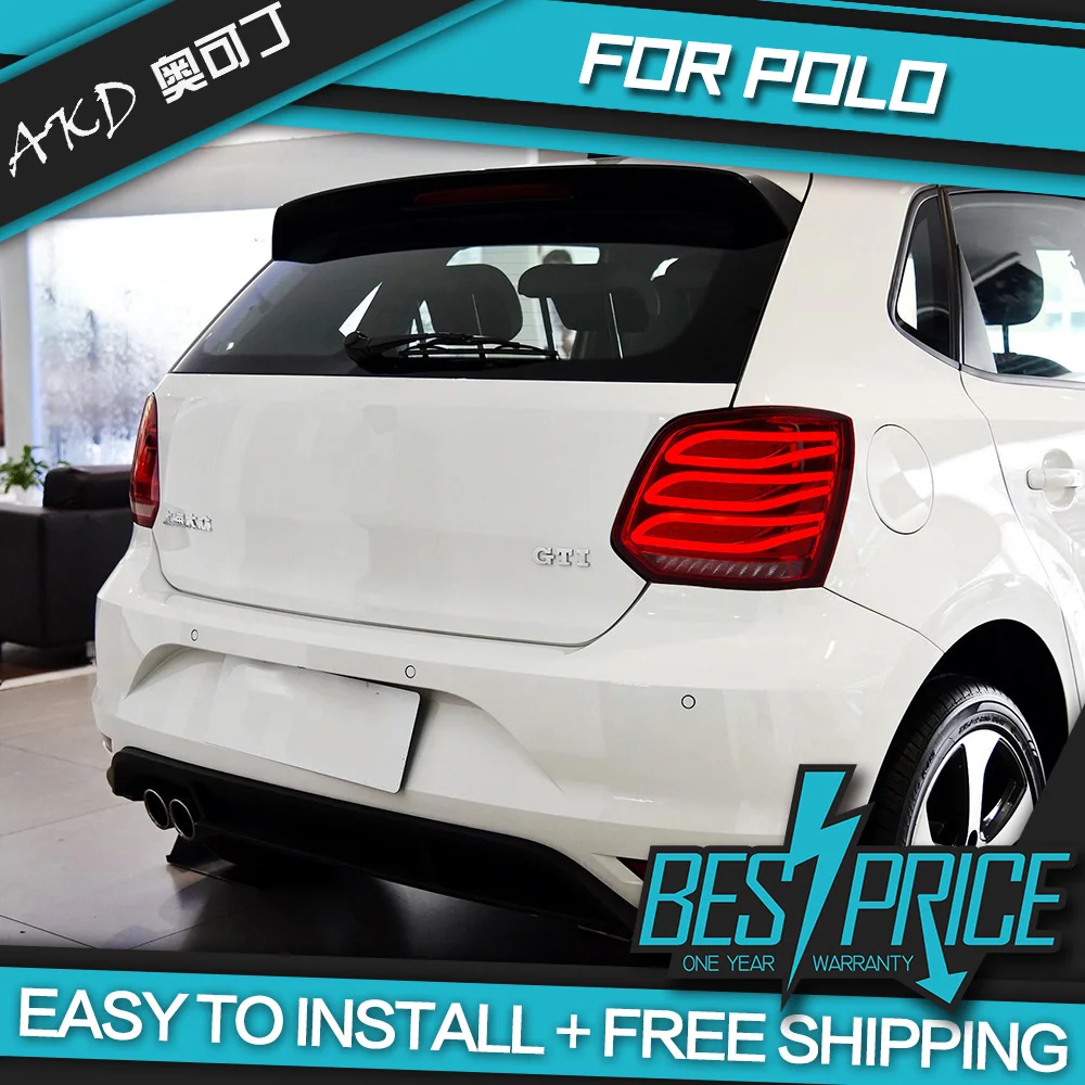АКД автомобильного тюнинга задних фонарей для VW POLO 2011 2017 сигнальных огней